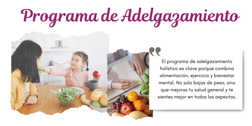 Programa de adelgazamiento. Terapia holistica online